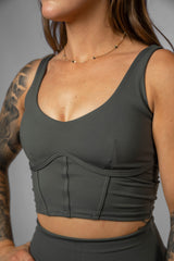 Sculpt Corset Crop Tank Top