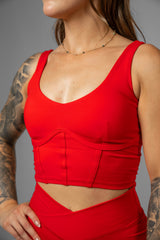 Sculpt Corset Crop Tank Top