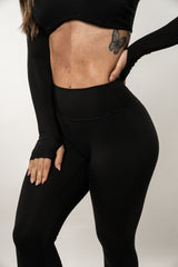 ORIGINAL Effortless Scrunch Capris - Black