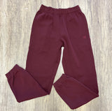 Luxury Loungewear Joggers- Burgundy