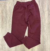 Luxury Loungewear Joggers- Burgundy