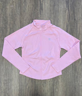 Seamless Fitted Zip up- Bubblegum pink