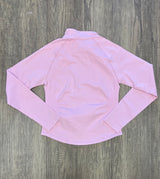 Seamless Fitted Zip up- Bubblegum pink