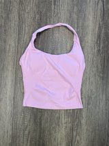 Seamless Halter Tank- Bubblegum pink