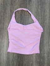 Seamless Halter Tank- Bubblegum pink