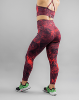 Effortless Heart Booty Leggings With Pockets - Prints