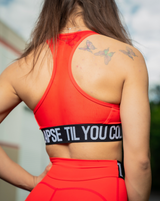 Mesh Branded Sports Bra