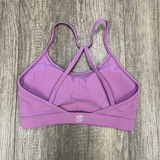 Open back Sports Bra- Lavender Rose