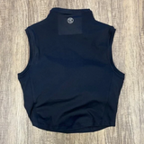 High neck crop tank - Black