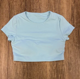 Crop t shirt - Light blue