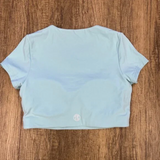 Crop t shirt - Light blue