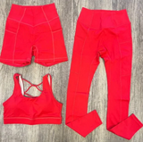 Aerosilk Top and Bottoms Bundle- Red