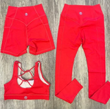 Aerosilk Top and Bottoms Bundle- Red