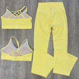 Aerosilk Bundle- 2 Tops & 1 Bottom - Butter Yellow