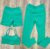 Aerosilk Top and Bottoms Bundle- Emerald Green