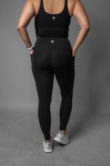 Tall 28" ORIGINAL Effortless Heart Booty Leggings With Pockets - Black