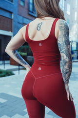 TYC Holiday Bundle - Effortless Square Neck Tank - Cranberry