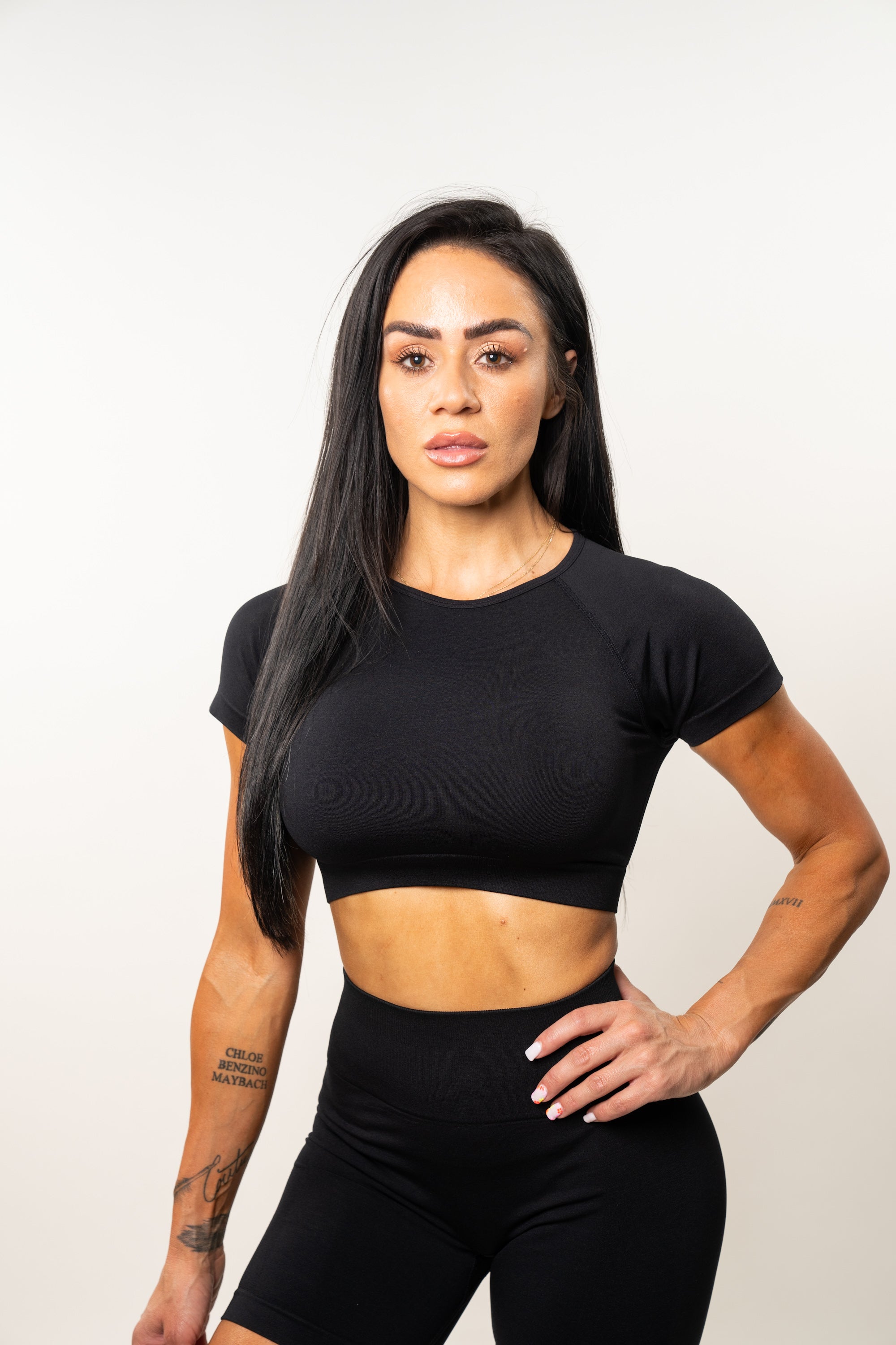 Seamless Luxe Short Sleeve Crop Top – Til You Collapse