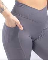 Tall 31" Effortless Vortex Pocket Leggings- Alloy Steel