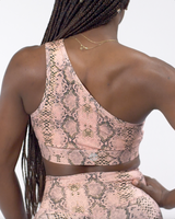 Pink & Gold Boa Sports Bra