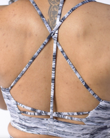 Abstract Stripe Sports Bra