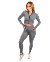 Effortless Vortex Pocket Leggings- Carbon