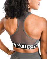 Mesh Branded Sports Bra