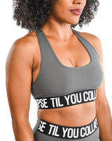 Mesh Branded Sports Bra
