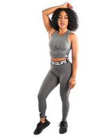 Effortless Branded Leggings - Steel