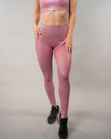 Effortless Dare Leggings - Pink Iridescent Leopard