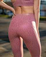 Effortless Dare Leggings - Pink Iridescent Leopard