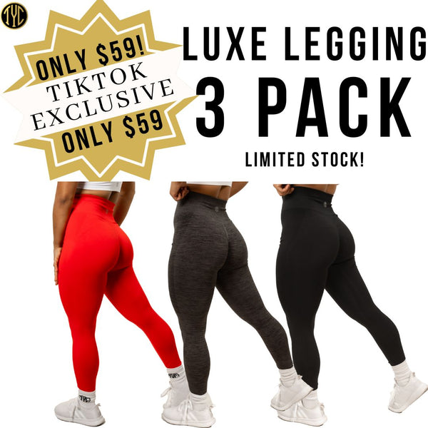 Luxe Scrunch Leggings - 3 Pack
