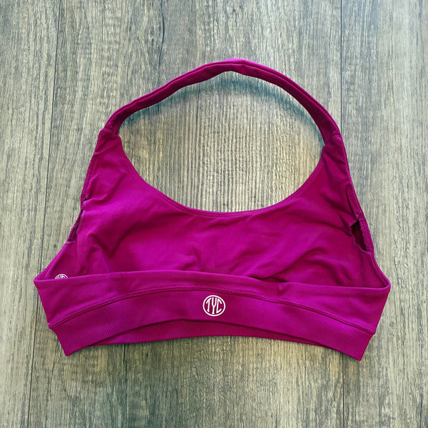 Contour Halter Top- Berry