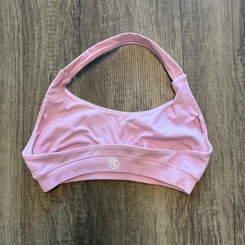 Contour Halter Top- Bubblegum Pink