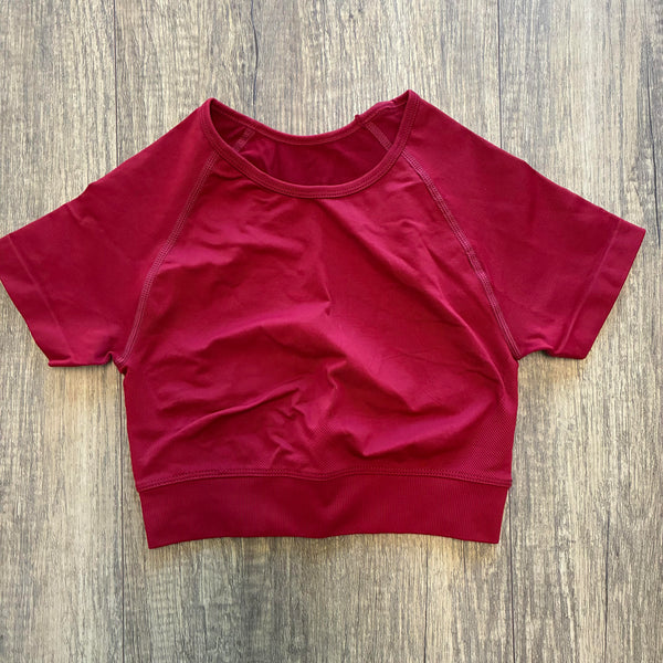 Contour Short Sleeve- Ruby Red