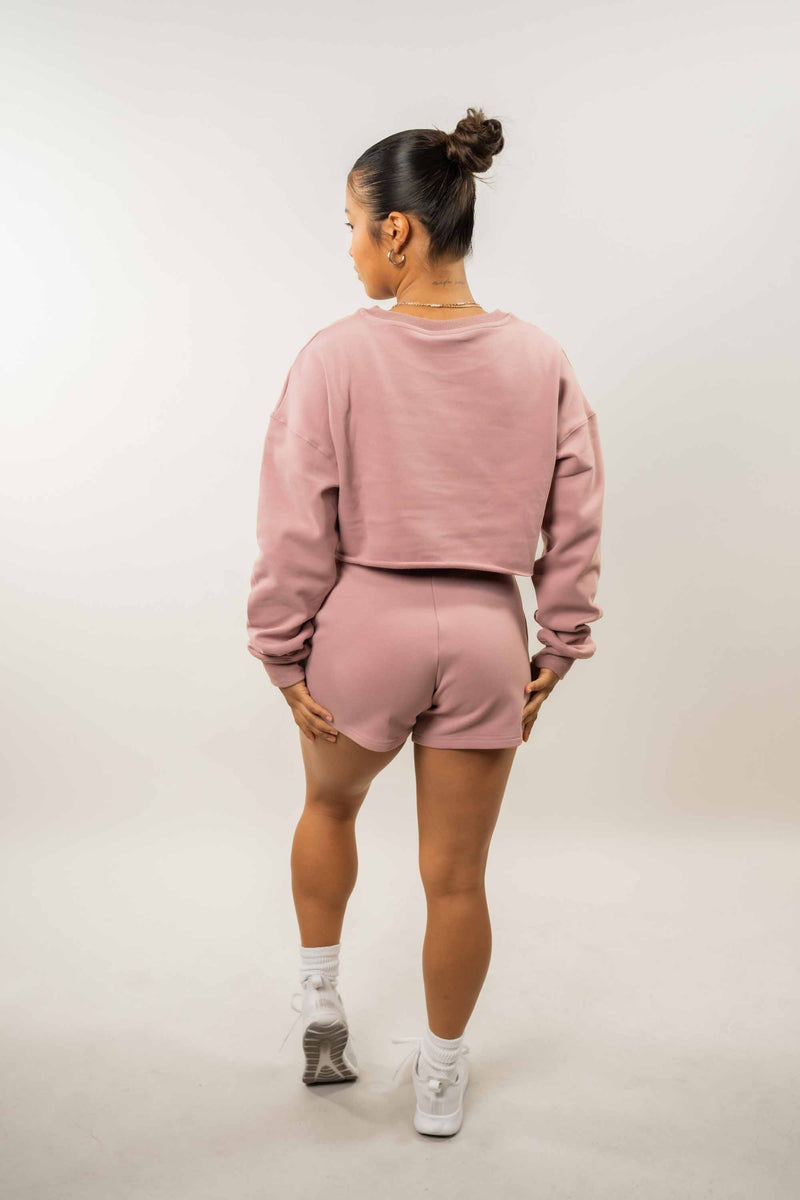 Leisurely Lifestyle Blush Pink Drawstring Lounge Shorts