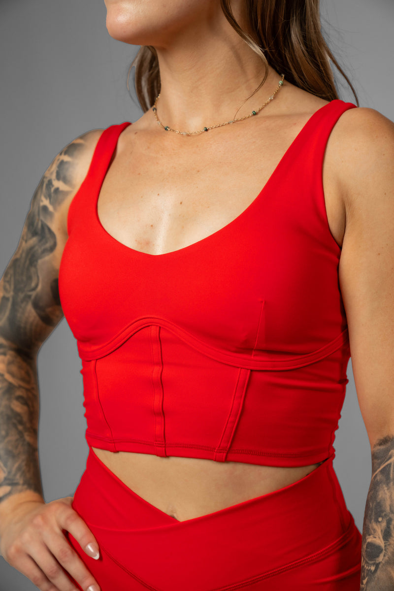 Sculpt Corset Crop Tank Top - Preorder