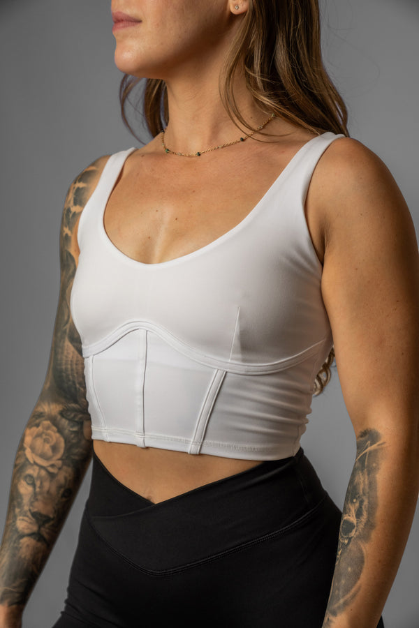 Sculpt Corset Crop Tank Top