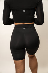 8" Effortless Classic Biker Shorts - Black