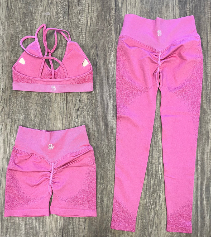 Seamless Top and Bottoms Bundle- Pink