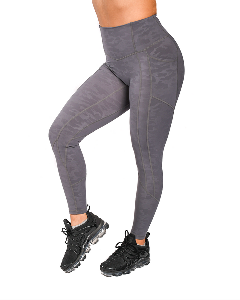 Effortless Heart Booty Leggings With Pockets - Prints