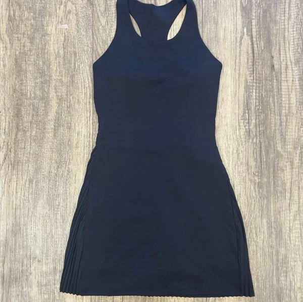 black exercise dress Vintage Pink and Black Polka Dot Halter Midi Dress – Modsele main image 0