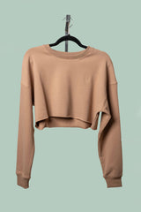 Luxury Loungewear Cropped Crewneck