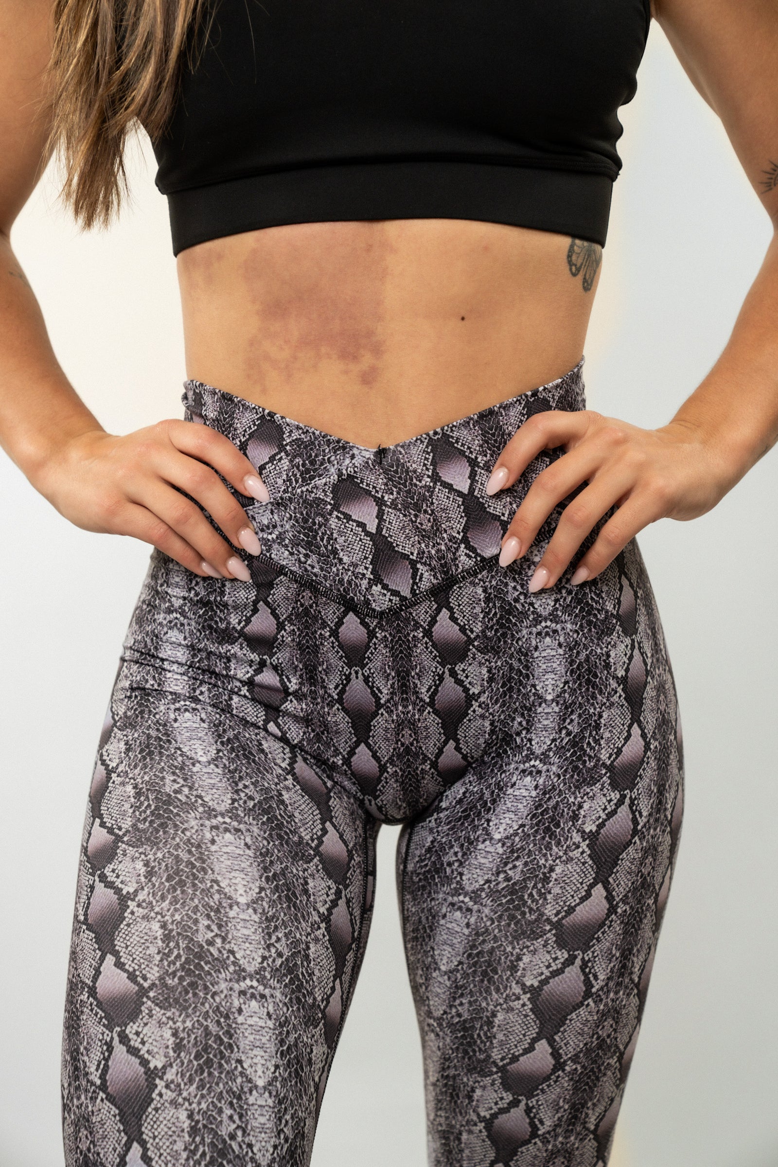 Effortless Vortex Classic Leggings - Purple Python – Til You Collapse