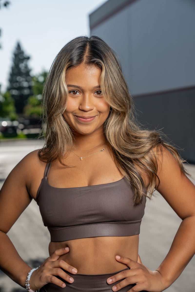 Faux Leather Connect 2.0 Sports Bra – Til You Collapse