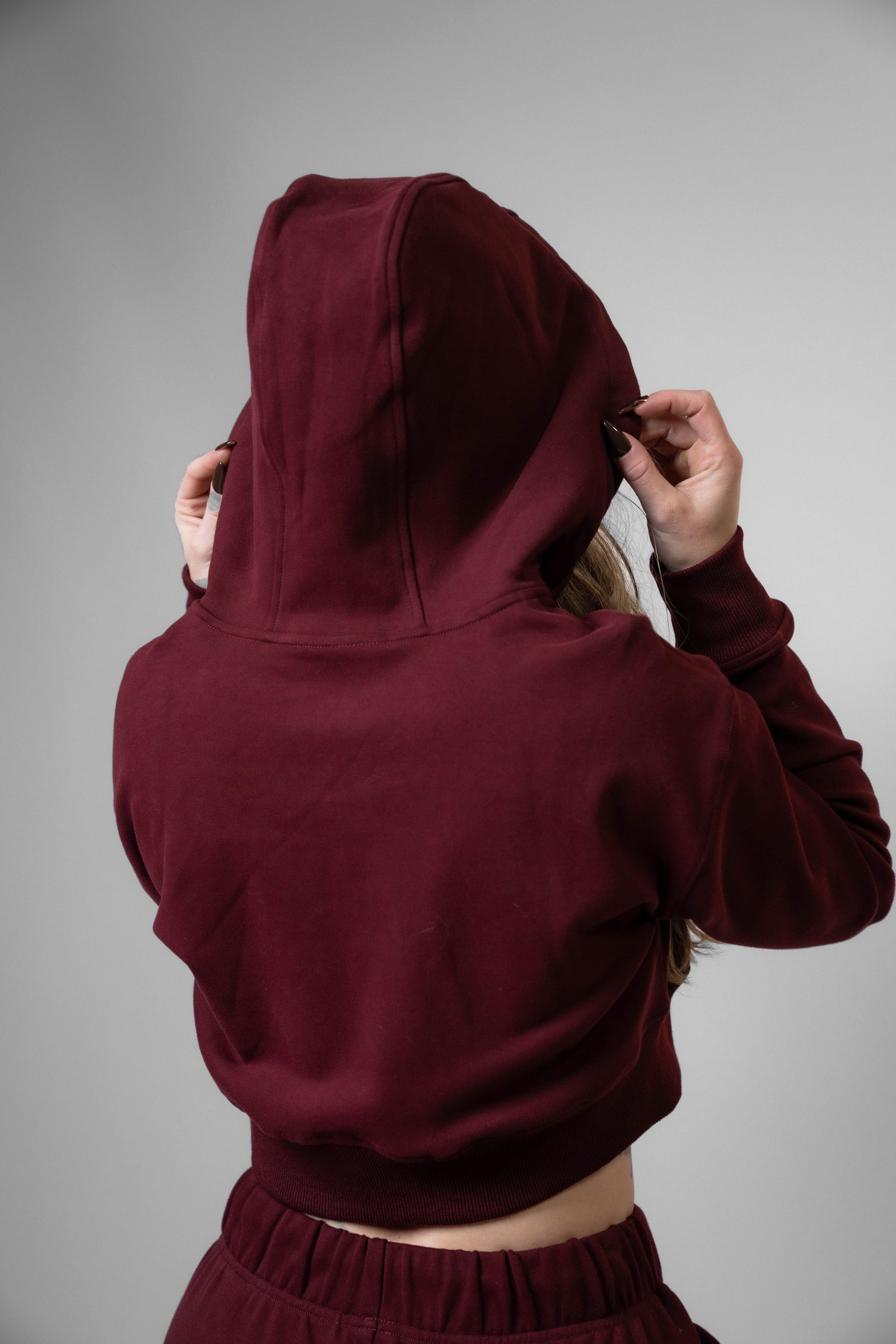 Luxury Loungewear Crop Zip Hoodie – Til You Collapse