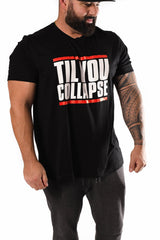 Til You Collapse T-shirt- Red/Black