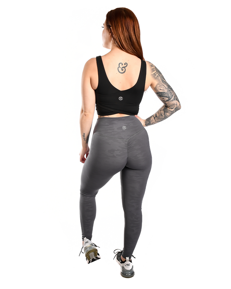 Effortless Scrunch Leggings Alloy Steel Camo Til You Collapse