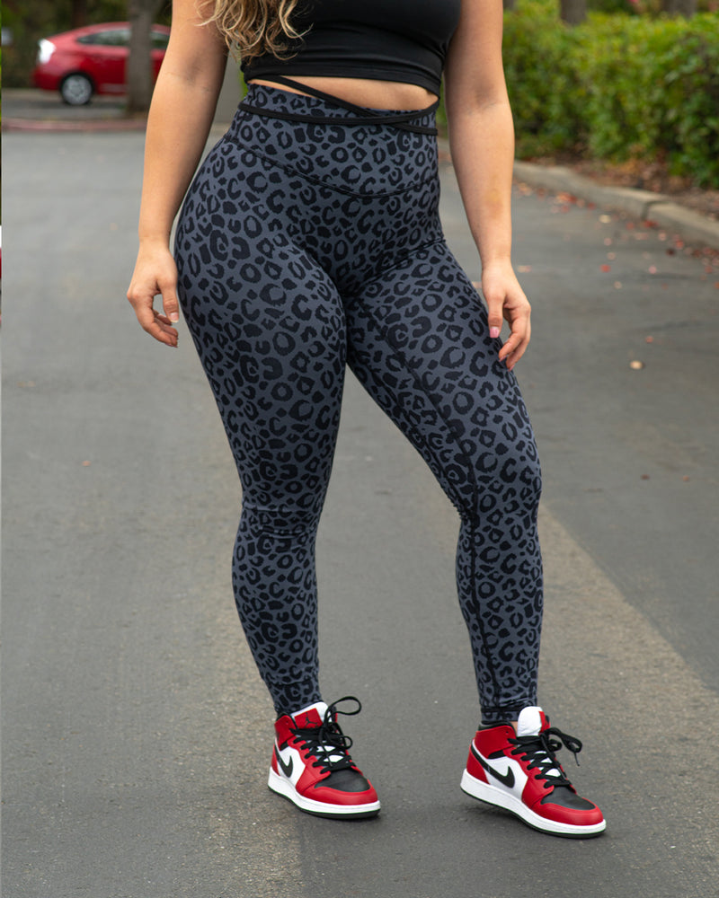 Nike Training One Dri-FIT high rise leopard print leggings in brown | ASOS
