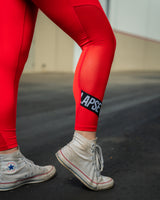 Effortless Branded Leggings - Infrared